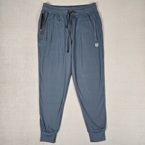 MTN OPS Jogger Pants Mens XL Green Lounge Stretch Athletic Zip Pocket Cuffed